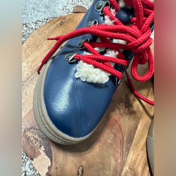 Mini Boden Cozy leather lace up boots - Picture 8 of 11